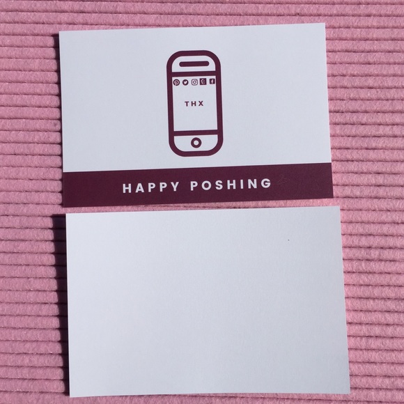 Last Pack! Thank You Cards “Happy Poshing” - Picture 3 of 5